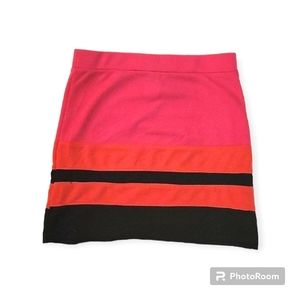 Eliza B. Color Block Tween Mini Skirt size 12